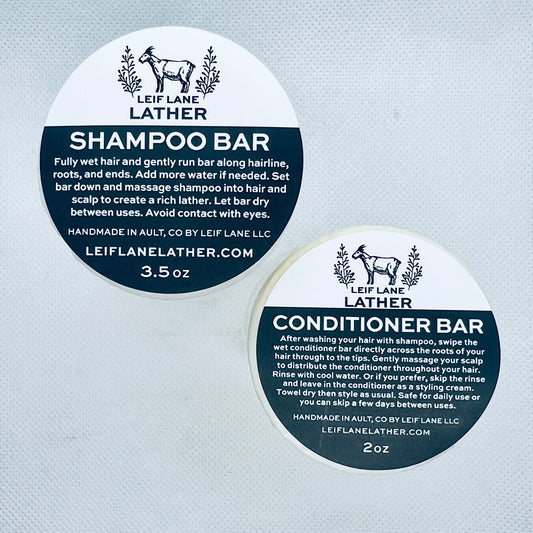 Shampoo 3.5oz Bar & Conditioner 2oz Bar for HER